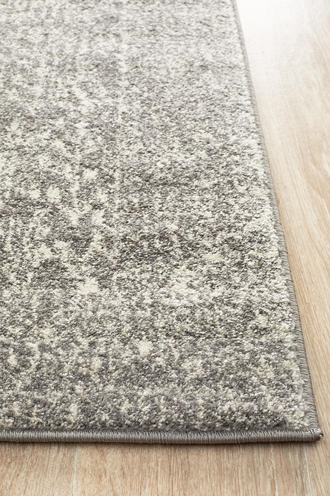 Evoke Nomad Runner Rug In Grey