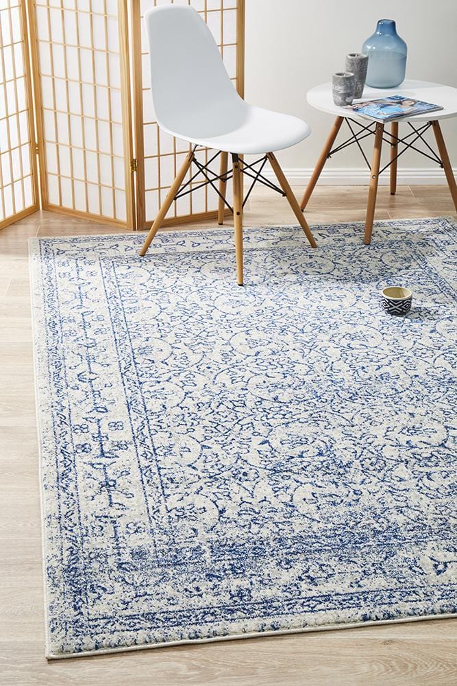 Evoke Cloud in White Rug