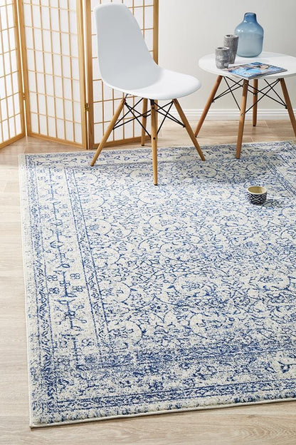 Evoke Cloud in White Rug