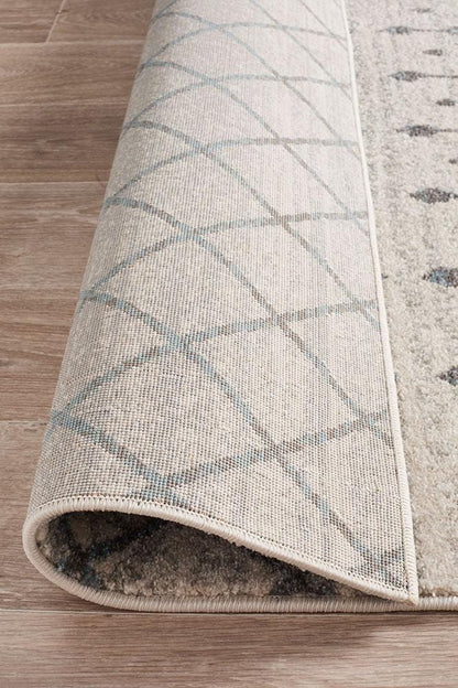 Evoke Tribal In Grey And White Rug