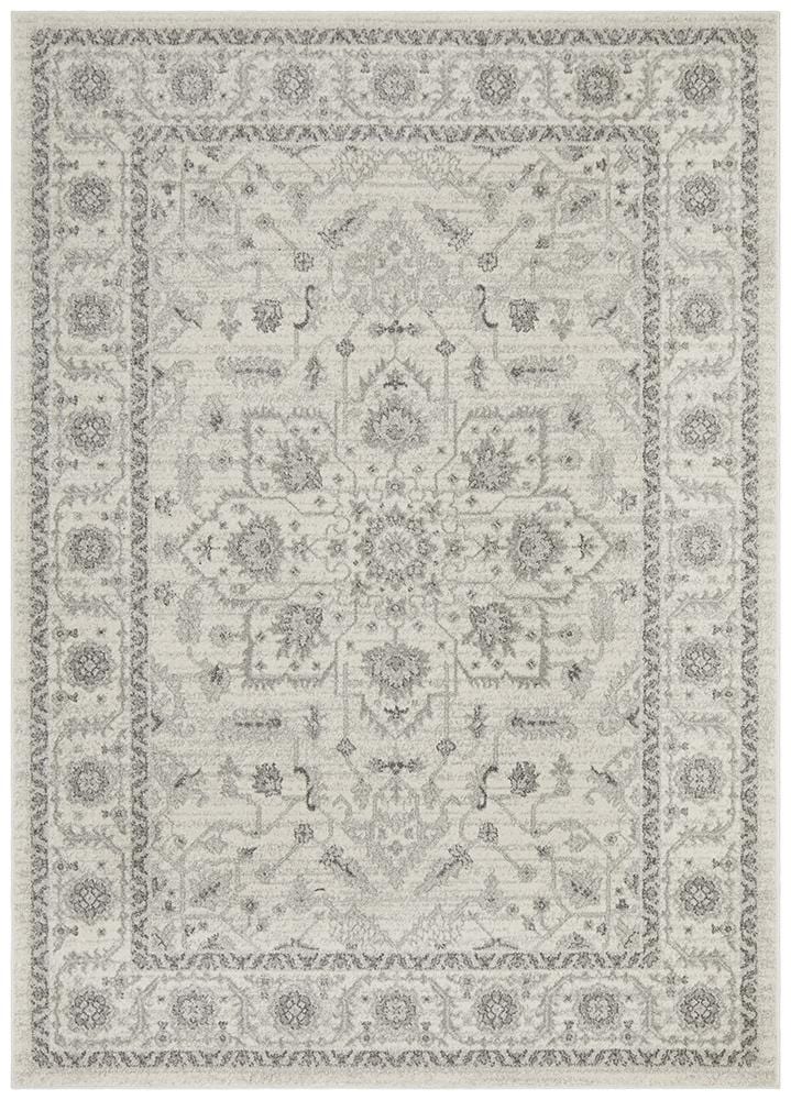 Evoke Star In White Rug