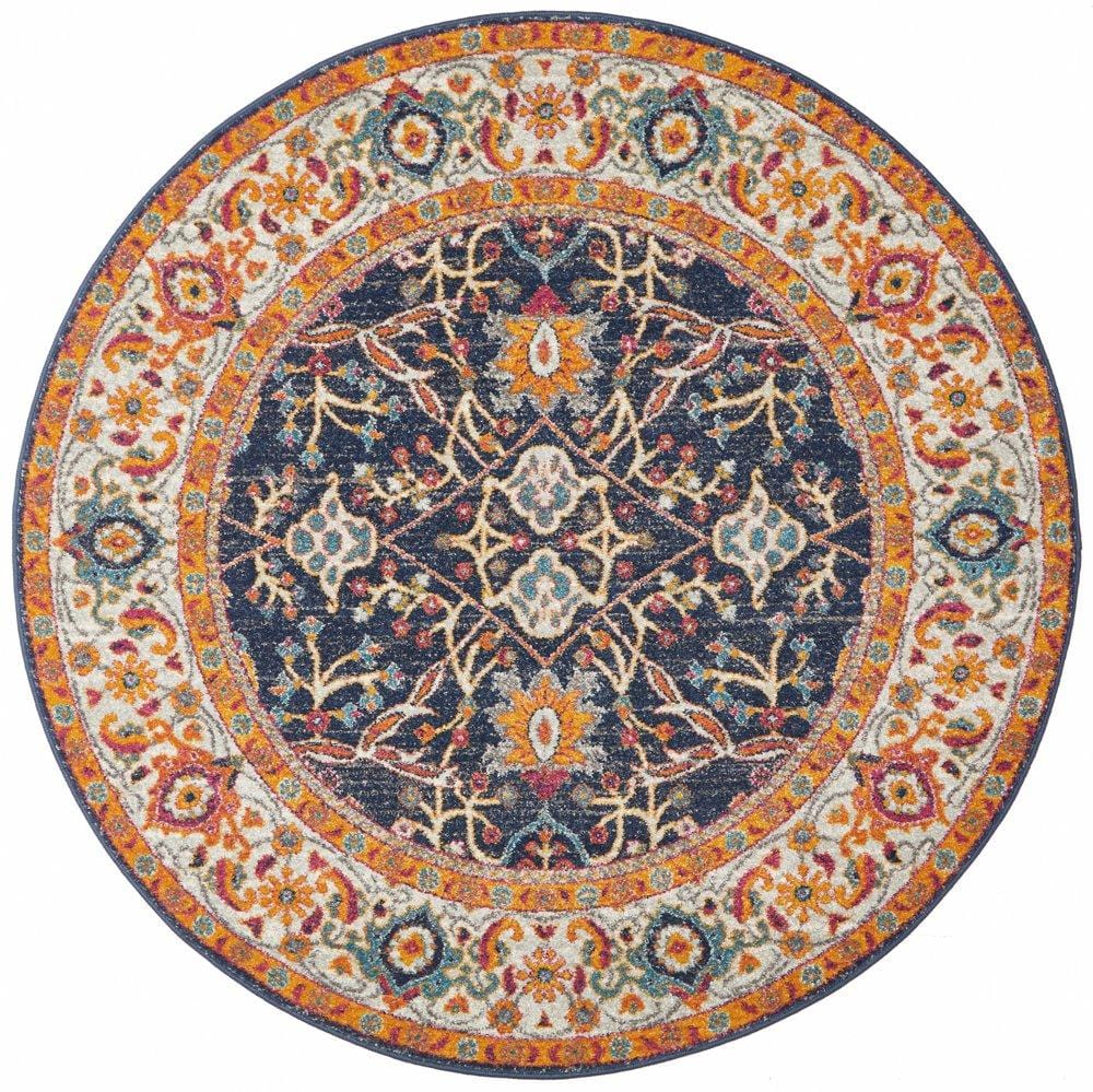 Evoke Event Round Rug In Multi