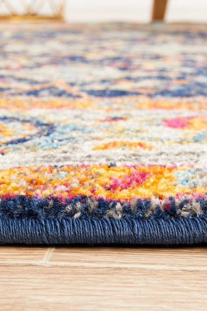 Evoke Event Round Rug In Multi