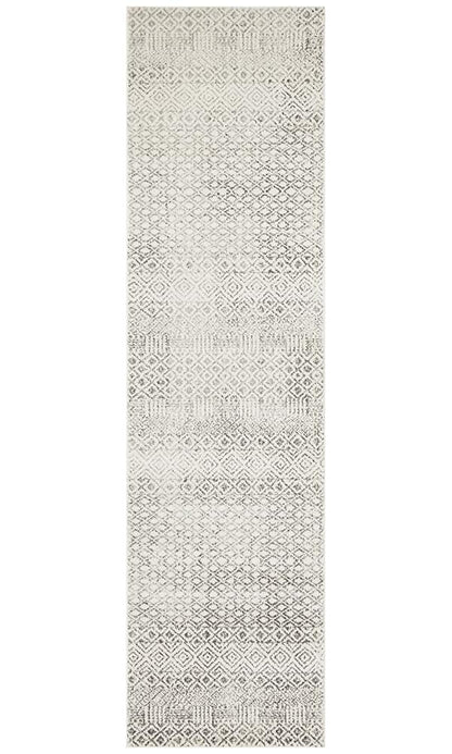 Evoke Imprint Runner Rug In Grey