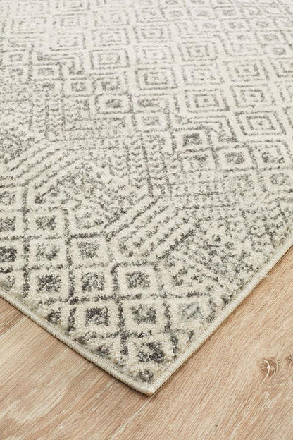 Evoke Imprint Rug In Grey