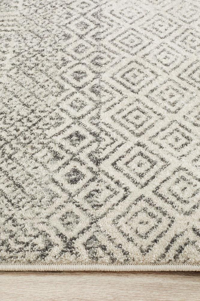 Evoke Imprint Rug In Grey