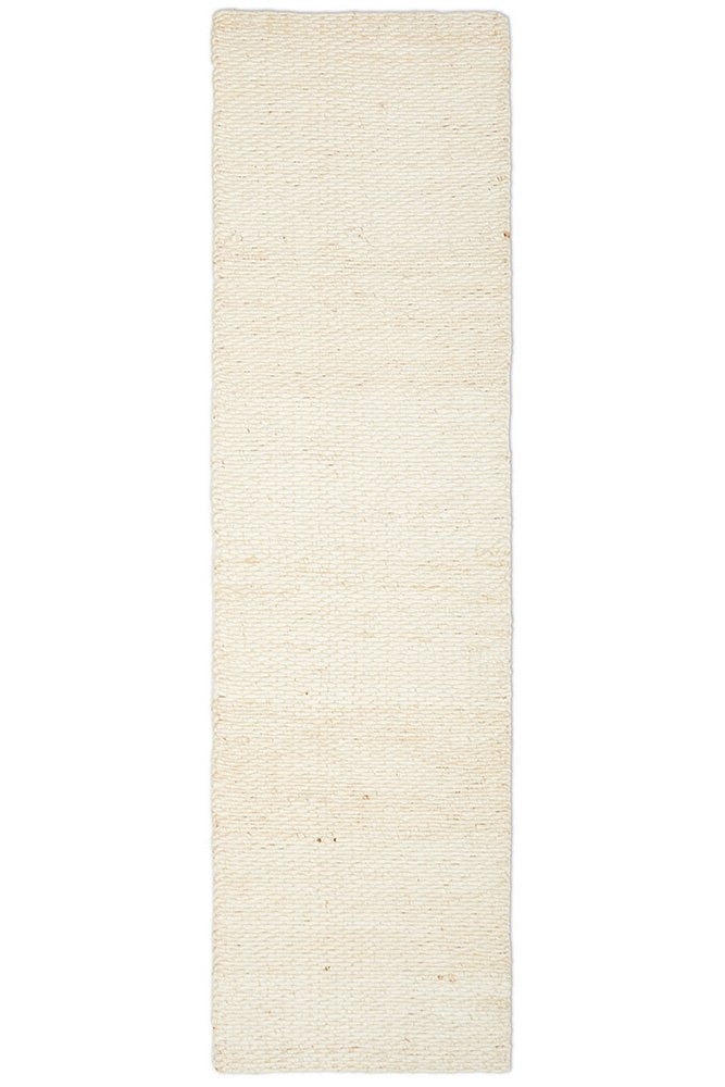 HIVE Modern Style In White : Runner Rug