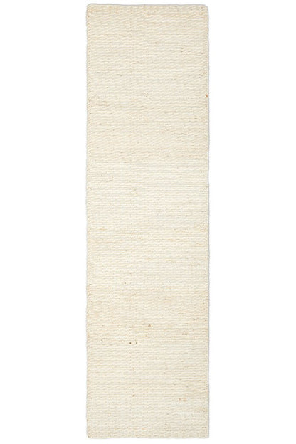 HIVE Modern Style In White : Runner Rug