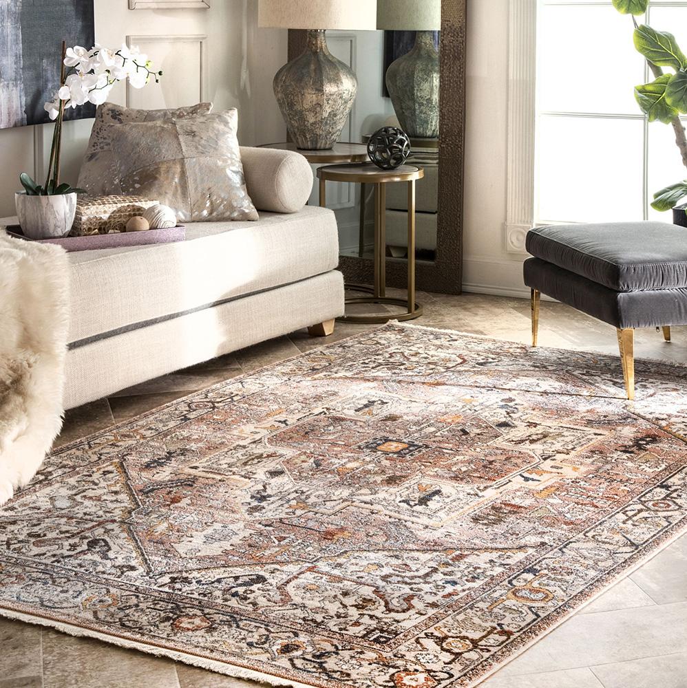 Heriz In Grey Rug