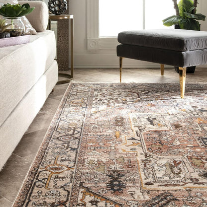 Heriz In Grey Rug