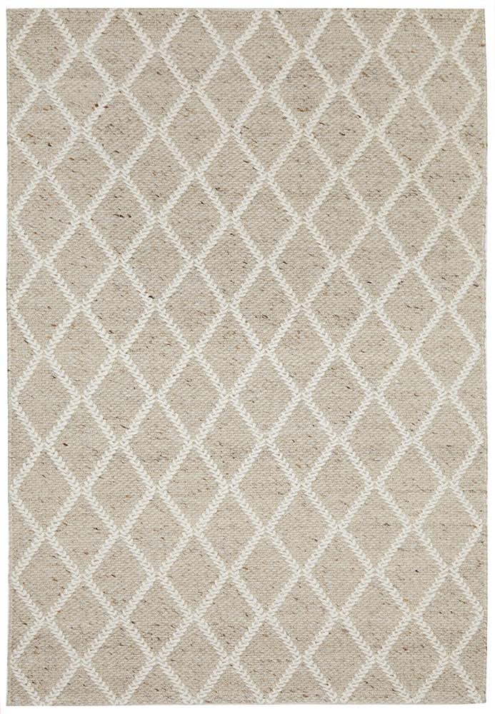 Huxley Diamond In Natural Rug