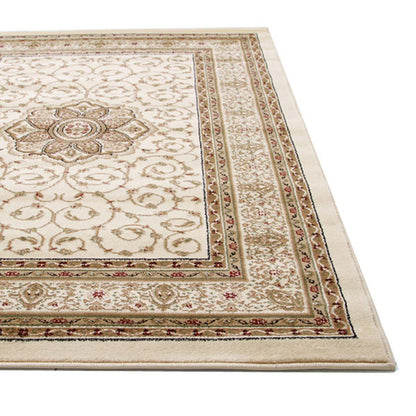 Istanbul Collection Medallion Classic Pattern Ivory Rug