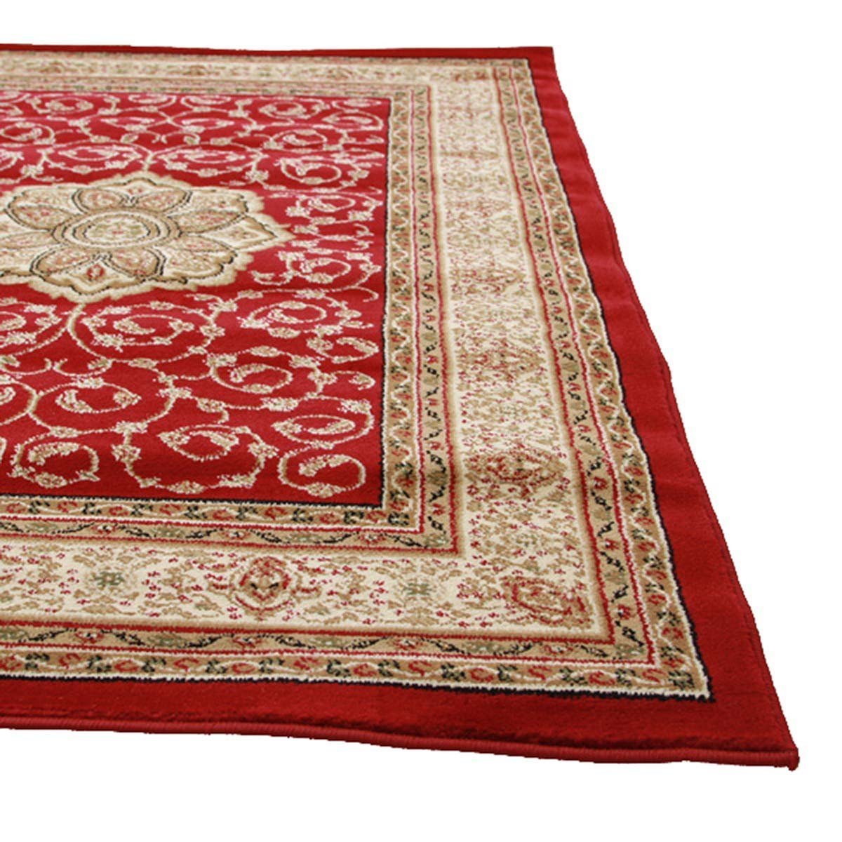 Istanbul Collection Medallion Classic Pattern Red Rug