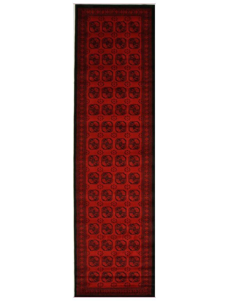 Istanbul Classic Afghan Pattern Runner Rug Red