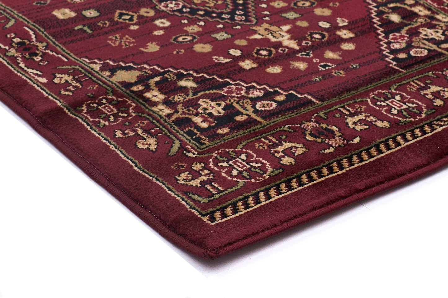 Istanbul Traditional Shiraz Design Runner Rug Burgundy Red