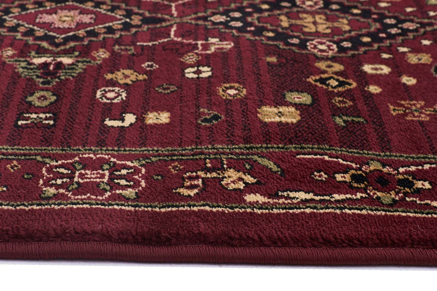 Istanbul Traditional Shiraz Design Runner Rug Burgundy Red