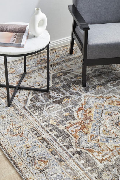 Jai Grey & Rust Rug