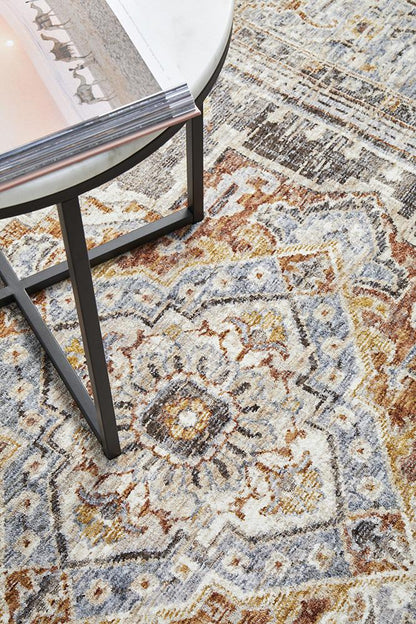 Jai Grey & Rust Rug