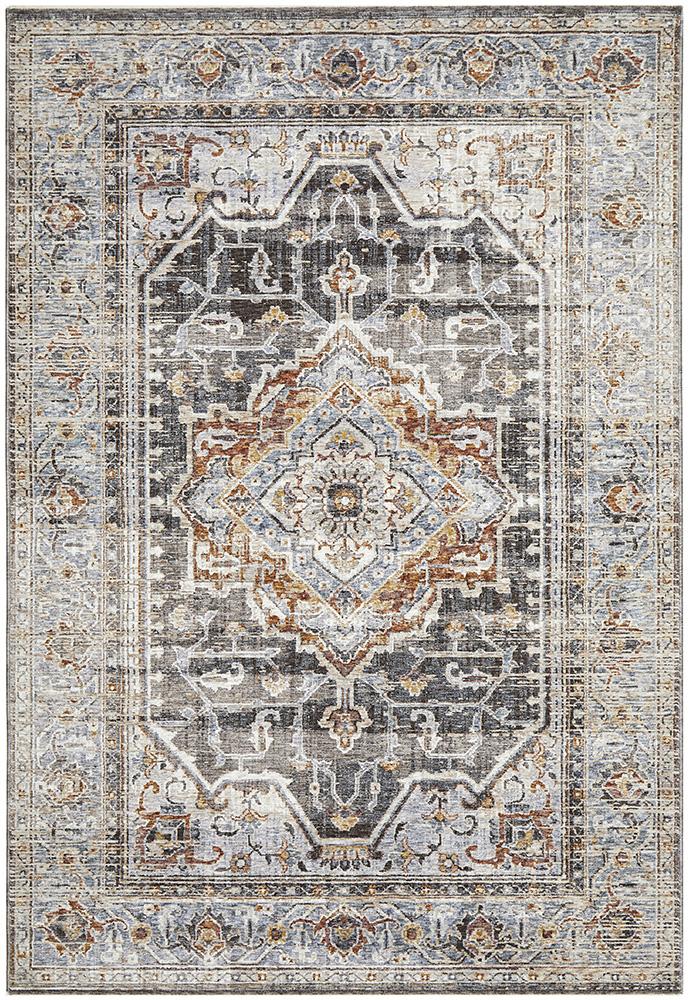 Jai Grey & Rust Rug