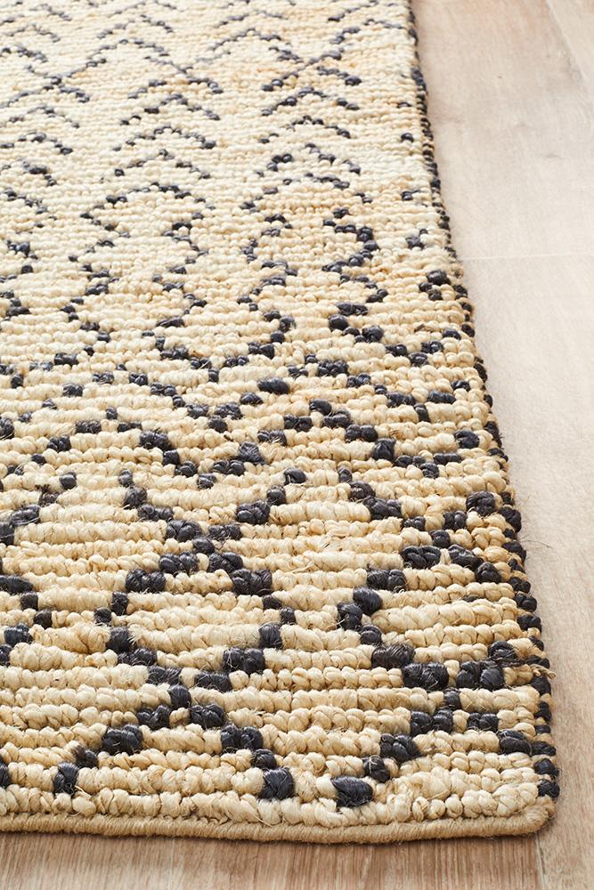 Kenya Elki Hand Woven Tribal Jute Rug