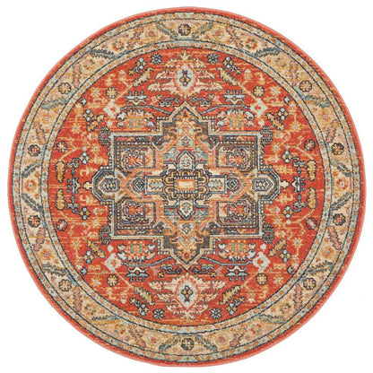 Round Legacy Rug In Terracotta