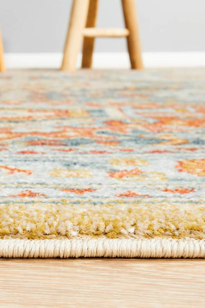 Legacy in Blue and Multi Coloured Rug