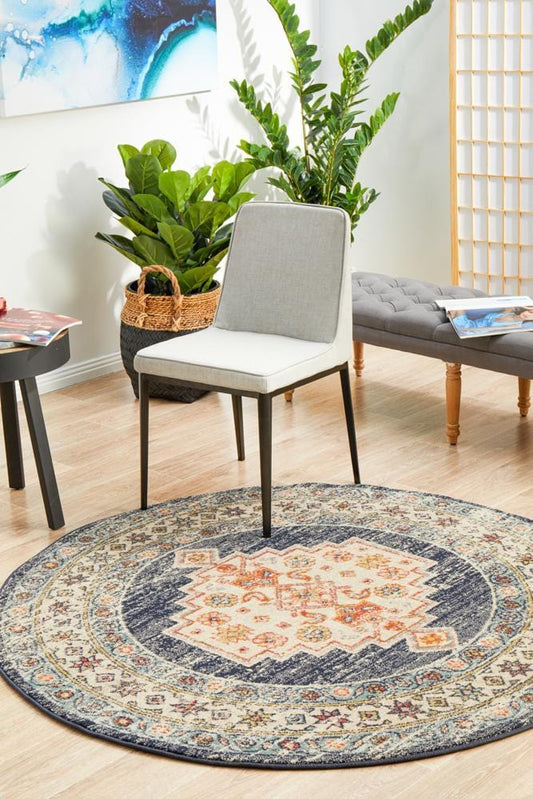 Round Legacy Rug In Ecru