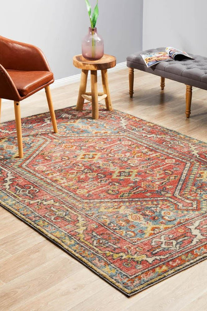 Crimson Legacy In Multi Coloured Rug