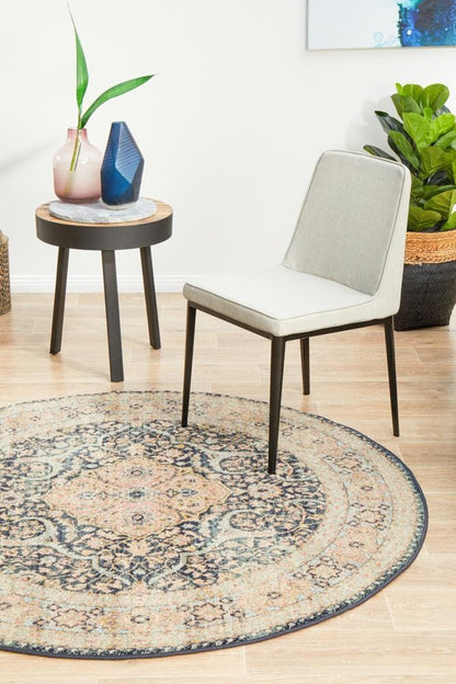 Round Legacy Rug In Midnight