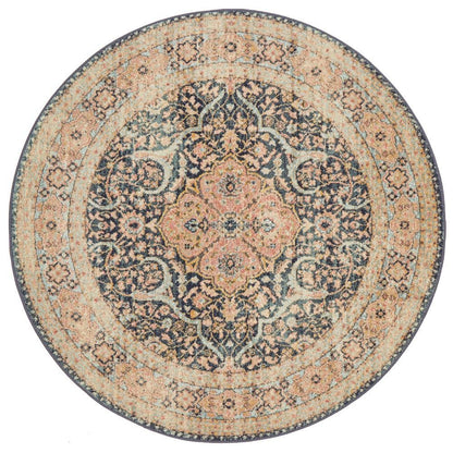 Round Legacy Rug In Midnight