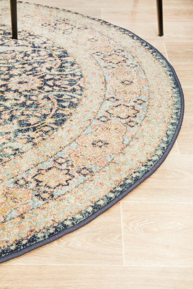 Round Legacy Rug In Midnight