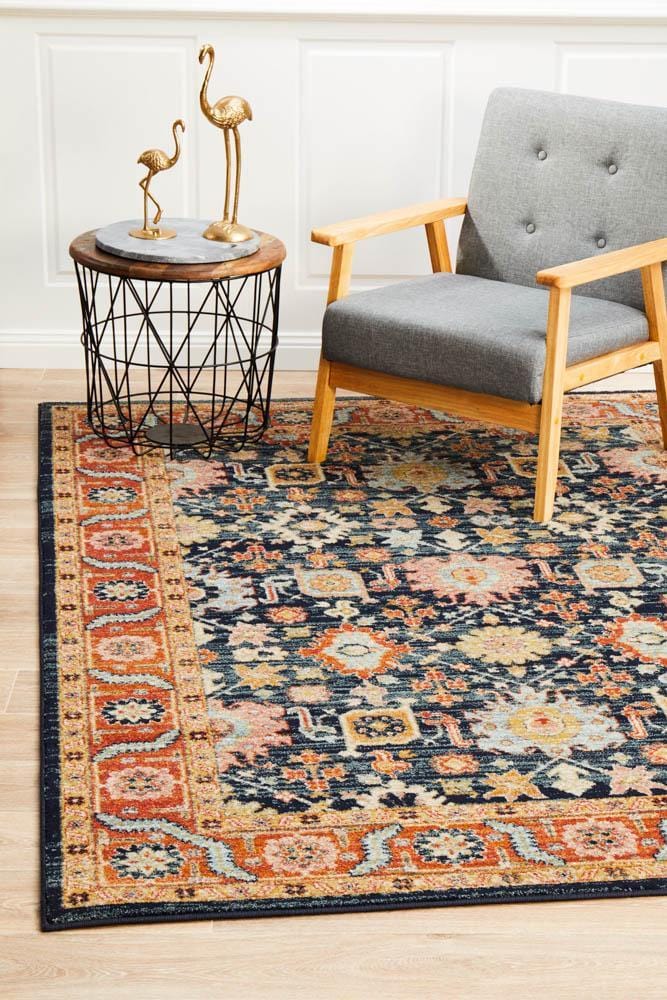 Legacy In Navy & Rust Rug