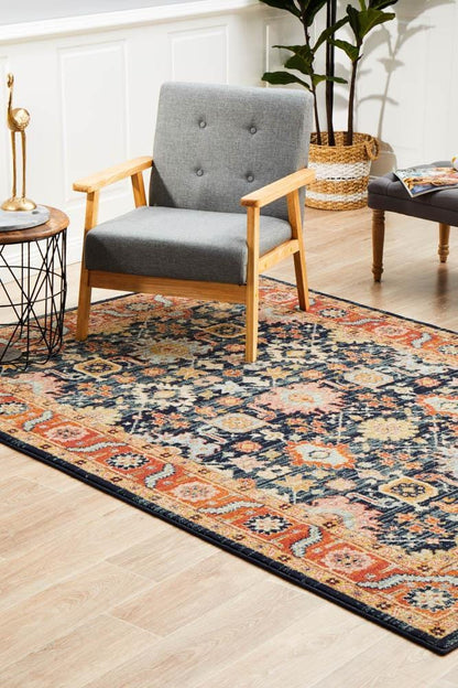 Legacy In Navy & Rust Rug