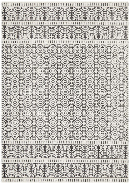 Levi Dark with Ivory - Far Fetch Rugs