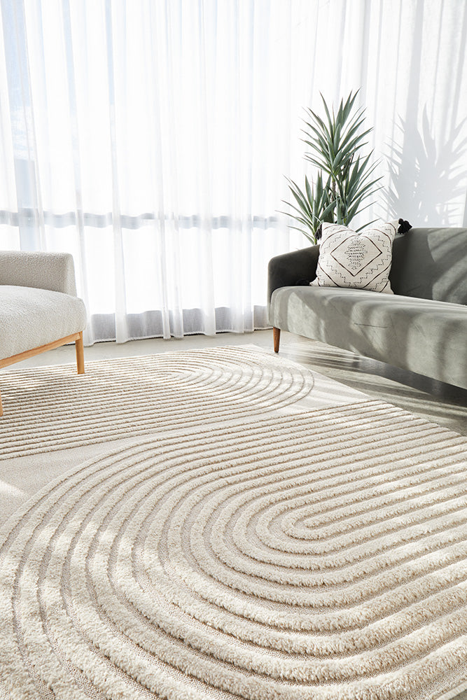 Lotus Abbey in Beige Rug