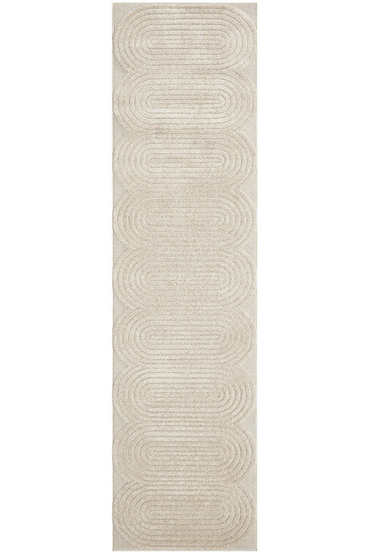 Lotus Carl in Beige Runner Rug