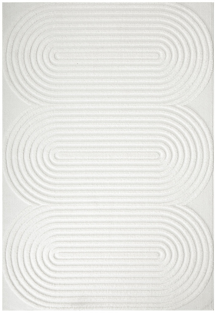 Lotus Carl in White Rug