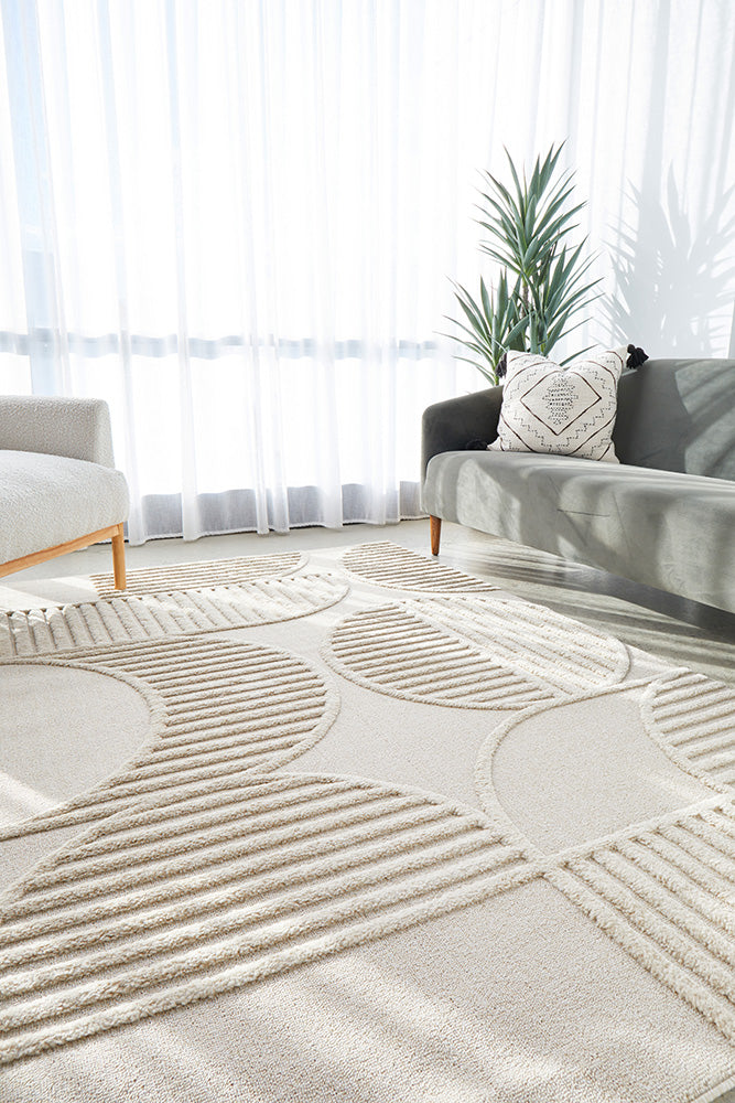 Lotus Leo in Beige Rug