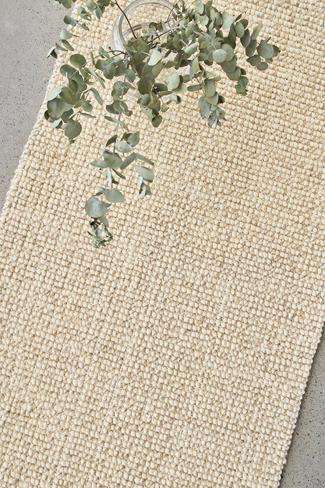 Madras Parker In Cream : Runner Rug