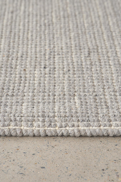 Madras Parker Dove In White & Grey : Runner Rug