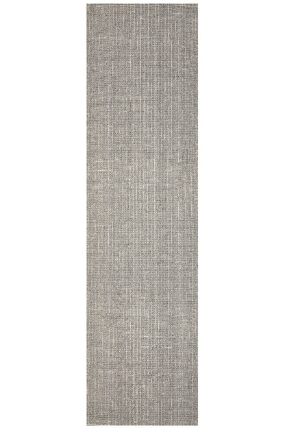 Madras Parker Dove In White & Grey : Runner Rug