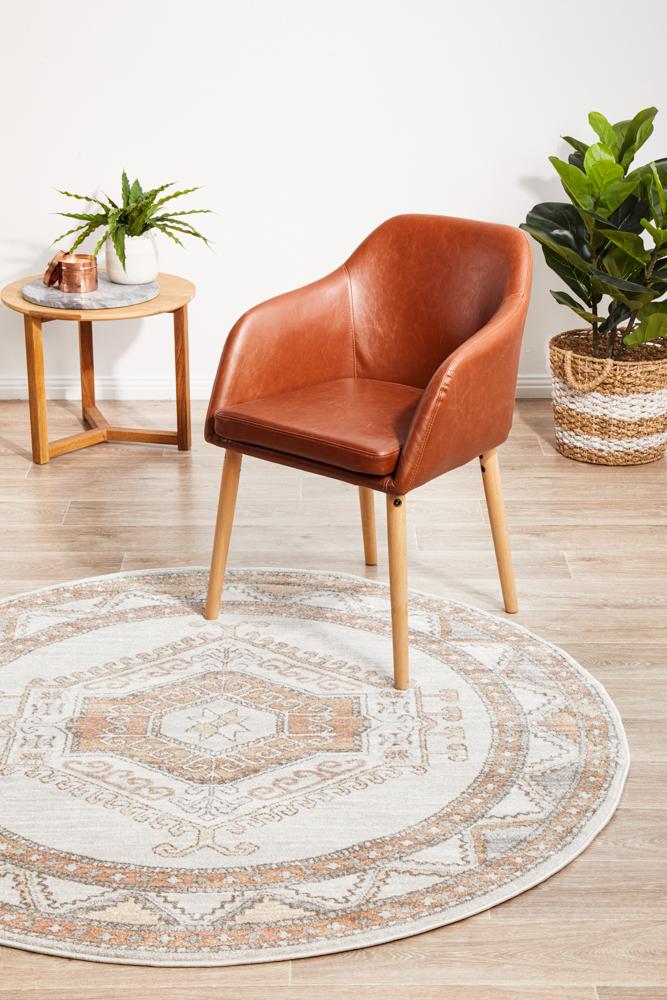 Natural Mayfair Kim Round Rug