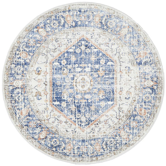 Mayfair Chloe Blue Round Rug