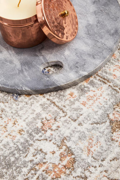 Mayfair Chloe Silver Round Rug