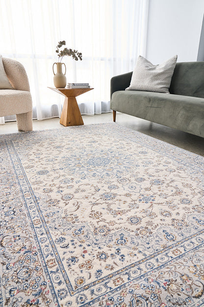 Melody Kashan In Ivory Rug