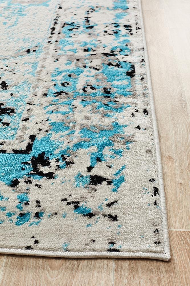 Alexa Transitional Rug Blue Grey - Far Fetch Rugs