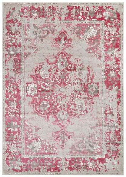 Alexa Transitional Rug Grey Fuchsia - Far Fetch Rugs