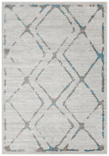 Metro Blue & Grey Rug