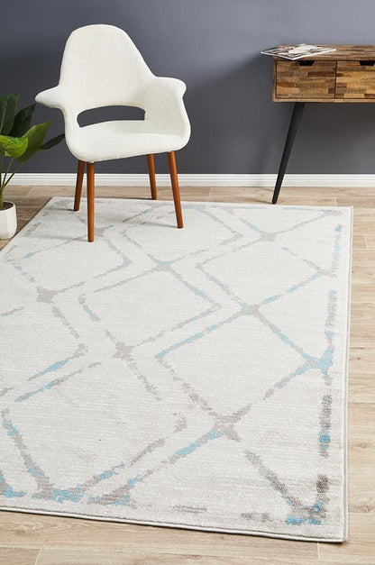 Metro Blue & Grey Rug