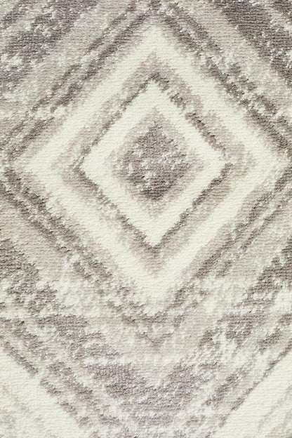 Metro Diamond Silver Rug